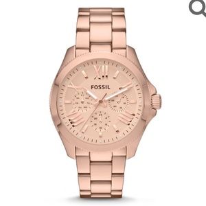 FOSSIL CECILE ROSE-TONE STAINLESS STEEL WATCH